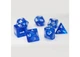 Набор кубиков Transparent 7 Dice Set - Blue (7 шт.) (g7dtran06) - изображение 3