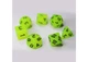 Набор кубиков Glow in the dark 7 Dice Set - Yellow (7 шт.) (g7dglow01) - изображение 2