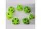 Набор кубиков Glow in the dark 7 Dice Set - Yellow (7 шт.) (g7dglow01) - изображение 3