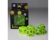 Набор кубиков Glow in the dark 7 Dice Set - Yellow (7 шт.) (g7dglow01) - изображение 5
