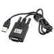 Кабель переходник к компьютеру USB-RS232 DB9 PL2303+MAX3243C 90см черный - изображение 2