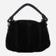 Сумка хобо женская из натуральной кожи большая ARTiS Bags 561 замш/4620 Черная (6501013394) - изображение 1