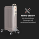 Радіатор масляний Klarstein Thermaxx Retroheat Електричний обігрівач для будинку 2000 Вт - зображення 2