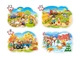 Пазлы 4 в 1 Дачная жизнь Castorland (В-043019) (30182) - изображение 1