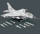 Конструктор самолет F16 Reobrix 33027 Реактивный самолет Fighting Falcon 1427 деталей - изображение 2