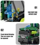 Конструктор Mould King 19006 Трактор John Deere із захопленням та причепом пневматичний 938 деталей - зображення 5