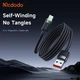 Кабель швидкого заряджання з магнітною функцією Mcdodo USB-A to USB-C 6A Magnetic Self-Winding Data Cable 1.2m CA-5650 - зображення 4