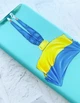 Матовий чохол на iPhone 15 Бірюзовий Дівчина з прапором (принт 263) - зображення 3