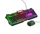 Игровой набор клавиатура + мышь HOCO DI16 (Ukr/Ru / En) с RGB подсветкой - изображение 6