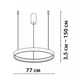 Підвісний світильник Friendlylight Santorini 78 LED 60W 3000/4000K White FL3016 - зображення 5
