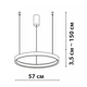 Підвісний світильник Friendlylight Santorini 58 LED 50W 3000/4000K White FL3013 - зображення 5