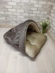 Лежак норка з капюшоном для котів та собак Animals_joy S 60*50 cм (003) - изображение 2