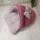 Лежак норка з капюшоном для котів та собак Animals_joy S 60*50 cм (011) - изображение 1