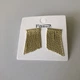 Сережки-водоспади з тонких ланцюжків "Starlight Fringe" Honey Fashion Accessories золотистий (120202) - зображення 5