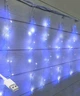 Гірлянда штора роса "Фейєрверк", 3x0,6м, від USB, 200 LED, 8 режимів + статичний, IP44, Синьо-білий - зображення 1