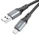 Кабель Hoco X92 USB to MicroUSB 3m black - зображення 5