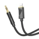 AUX кабель Hoco UPA30 Lightning to Jack 3.5 1m black - изображение 1