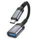 Мультиадаптер хаб Hoco UA24, Type-C to USB 3.0, серый - изображение 5