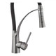 Смеситель для кухни с гибким изливом Kroner KRP Ersel - GRP03393BLK графит pvd - изображение 5