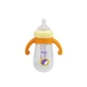 Пляшечка пластикова з силіконовими ручками Mega Zayka MGZ-0200(Yellow) 260 мл - зображення 2