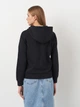 Толстовка на молнии с капюшоном женская GANT Reg Printed Graphic Zip Hood 4200755-5 L Черная (7325707467684) - изображение 2