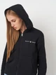 Толстовка на молнии с капюшоном женская GANT Reg Printed Graphic Zip Hood 4200755-5 L Черная (7325707467684) - изображение 4
