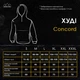 Мужское худи Pobedov Concord черное размер 2XL - изображение 7