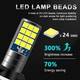 Світлодіодна лампа біла H3 LED ДХО 24 SMD 3030 12V - зображення 3