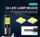 Світлодіодна лампа біла H3 LED ДХО 24 SMD 3030 12V - зображення 5