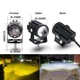 2 Фары светодиодных LED для мотоцикла желтый / белый - изображение 3