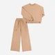 Детский спортивный костюм (свитшот + штаны) для девочки Bembi KS798-G00 122 см Бежевый (4824045037779) - изображение 1