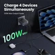 Сетевое зарядное устройство UGREEN X565 Nexode Air USB-A/3xUSB-C 100W GaN Tech QC4.0 PD3.0 Space Gray (35043) - изображение 2