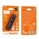 Кардридер HOCO Mindful 2-in-1 card reader (USB2.0, SD/TF, 480Mbps). Black - изображение 6