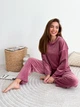 Костюм женский плюшевый кофта и штаны Casual Style Collection L-XL розовый - изображение 9