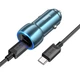 Автомобільний зарядний пристрій HOCO Z48 Tough 40W dual port(2C) car charger set(Type-C to Type-C) Sapphire Blue (6931474795045) - зображення 2