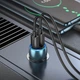 Автомобільний зарядний пристрій HOCO Z48 Tough 40W dual port(2C) car charger set(Type-C to Type-C) Sapphire Blue (6931474795045) - зображення 4