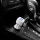 Автомобільний зарядний пристрій HOCO Z23 grand style dual-port car charger set with iP cable White (6957531078012) - изображение 6
