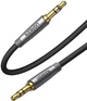 Аудіо кабель UGREEN AV150 3.5mm Cable Male to Male Alu Case Braid 1m (Silver gray) (UGR-50355) - зображення 1
