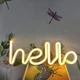 Настенный ночной неоновый светильник-ночник Neon Sign — Hello (041i) - изображение 3
