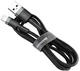 Кабель Baseus Cafule Cable Type-A to Lightning 2.4A 1m Black (CALKLF-BG1) - зображення 1
