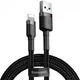 Кабель Baseus Cafule Cable Type-A to Lightning 2.4A 1m Black (CALKLF-BG1) - зображення 2