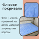 Плед флисовый теплый мягкий 160х215 см Голубой (П4К-mur-flis-pled-004) - изображение 3