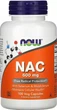 N-Ацетилцистеин NOW NAC-Acetyl Cysteine 600mg 100 vcaps - изображение 1