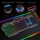 Проводная мембранная игровая клавиатура TWolf T16 с подсветкой Черная - изображение 8