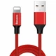 Кабель для iPhone 1,8м. USB to Lightning 2,0A Yiven, Baseus для зарядки и передачи данных красный (CALYW-A09) - изображение 1