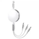Кабель 1.2м. 3in1 USB to Type-C+Micro USB+Lightning Triple Sync для зарядки та передачі даних, Proove (CCTS20001502) - зображення 1