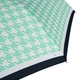 Парасоля жіноча механічна Fulton Minilite-2 L354 Minty Houndstooth м'ятний - зображення 3