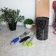 Підставка для ножів з наповнювачем із волокна універсальна Granite Knife Holder Чорна - зображення 4