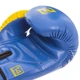 Перчатки боксерские PU Zelart BO-1420 (размер 10oz, синий-желтый) - изображение 4