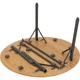 Стіл Bo-Camp Poundbury Round 90x90 см Brown 1404656 DAS302111 - зображення 4
